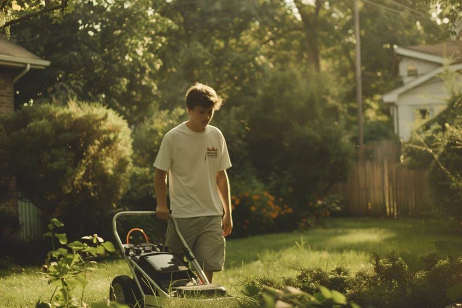 lightweight electric lawn mower